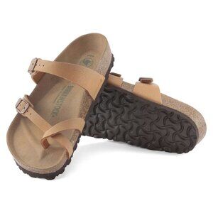 NWOB Birkenstock Women's Mayari Vegan Birkibuc - Pecan 37 6